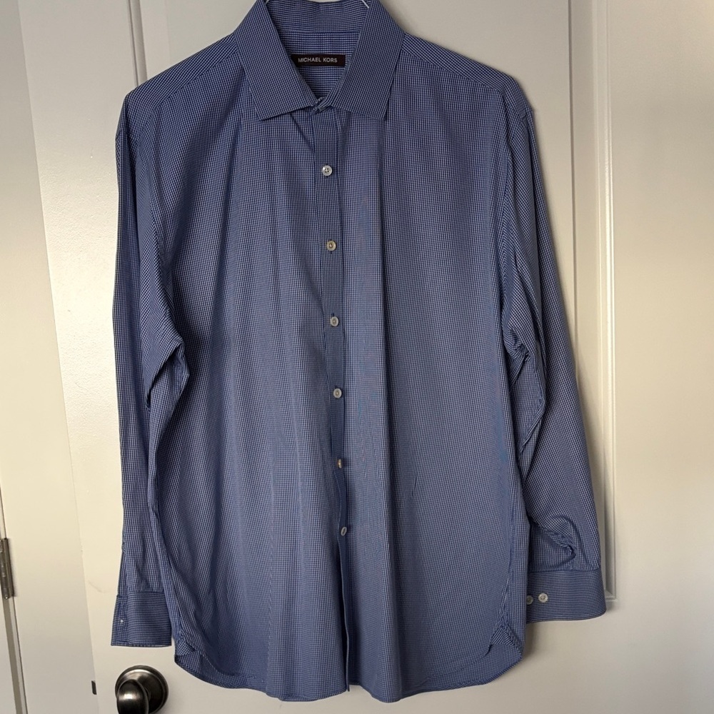 Michael Kors Classic Blue Dress Shirt